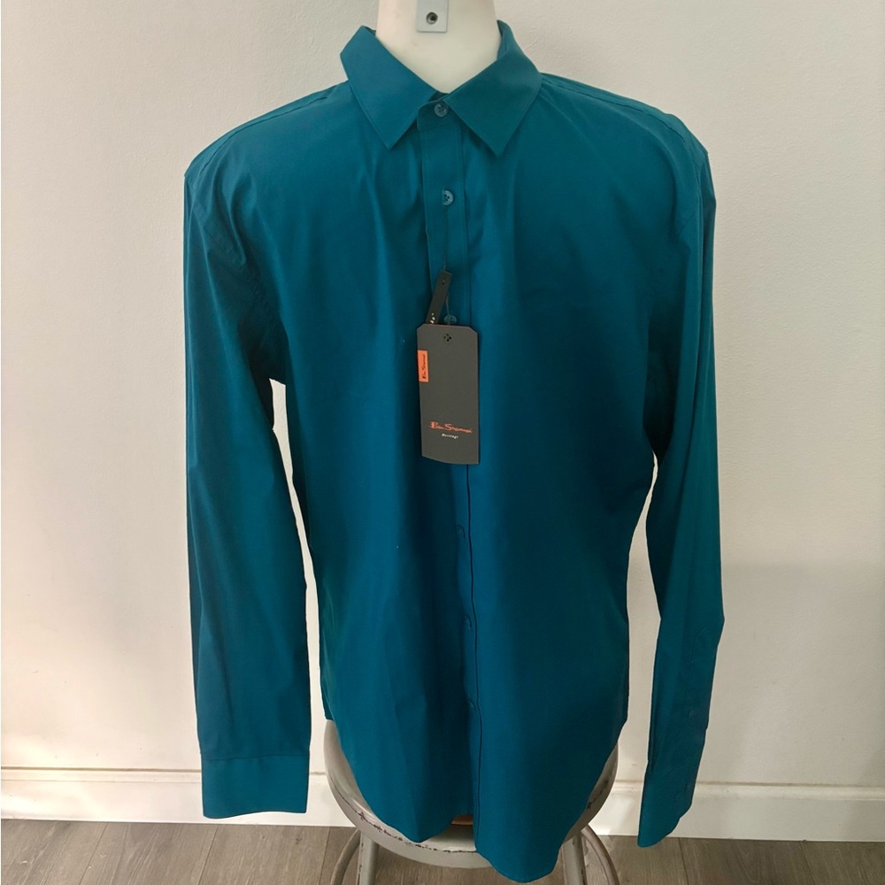 New Ben Sherman Teal Button Down Shirt